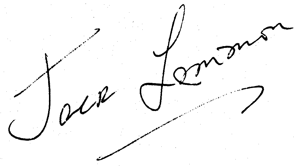 Jack Lemmon autograph facsimile