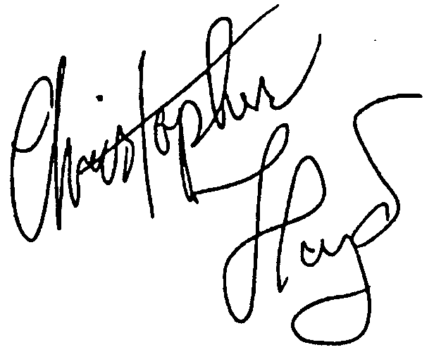 Christopher Lloyd autograph facsimile