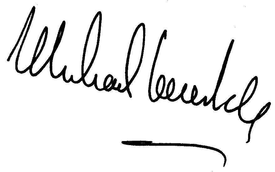 Michael Lonsdale autograph facsimile