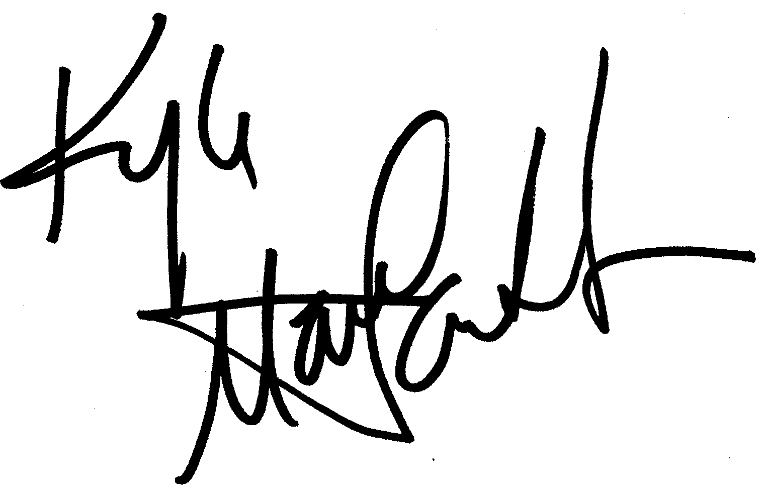 Kyle MacLachlan autograph facsimile