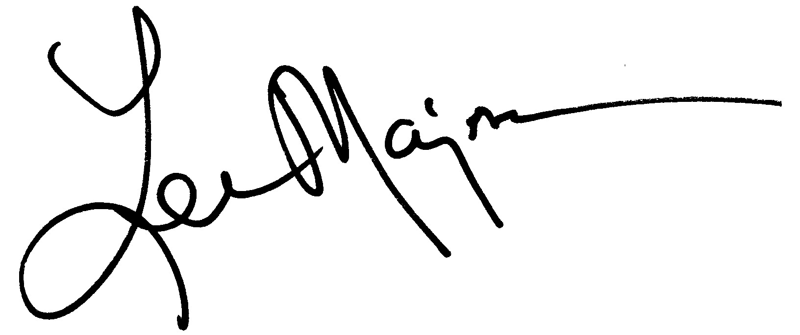 Lee Majors autograph facsimile