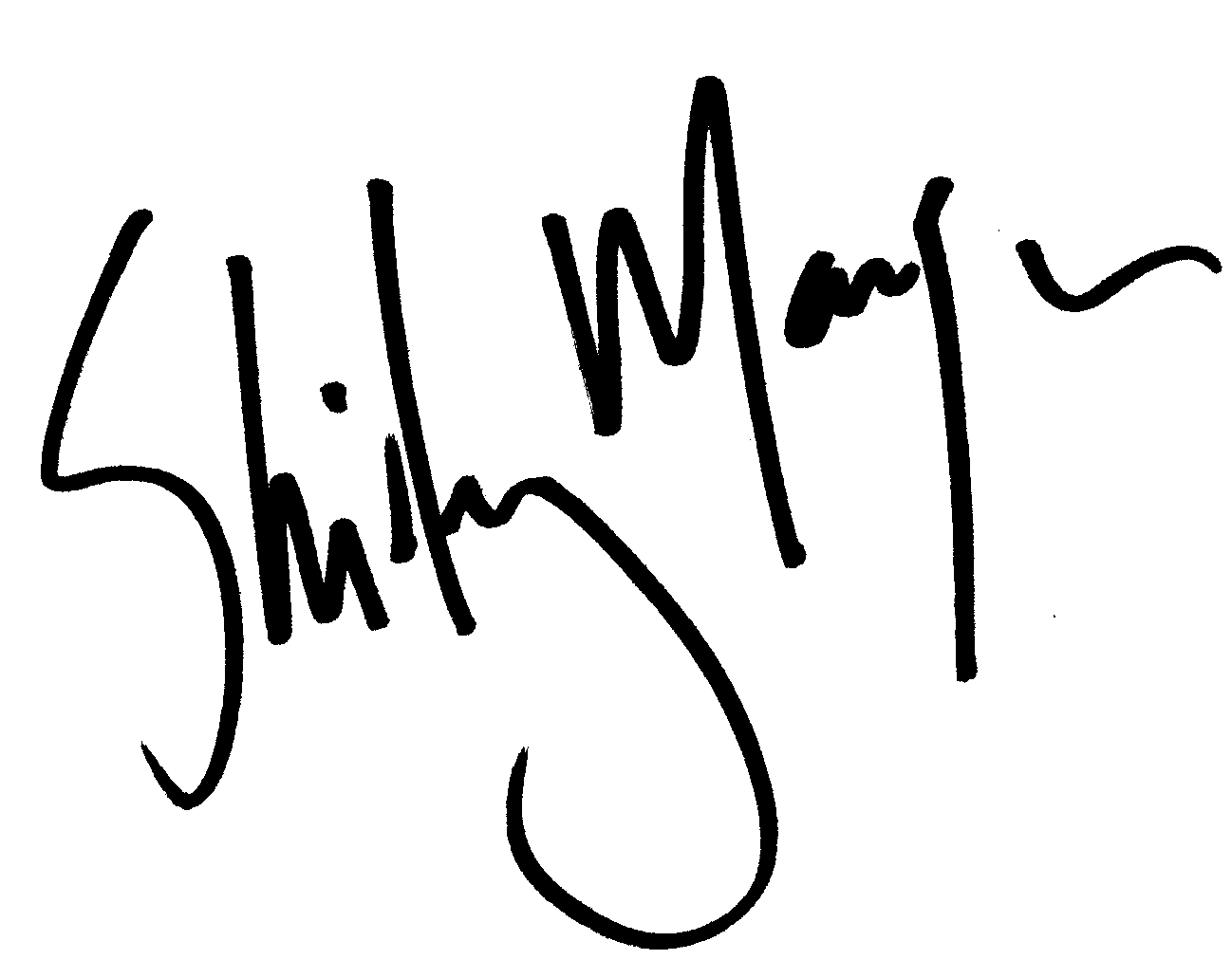 Shirley Manson autograph facsimile
