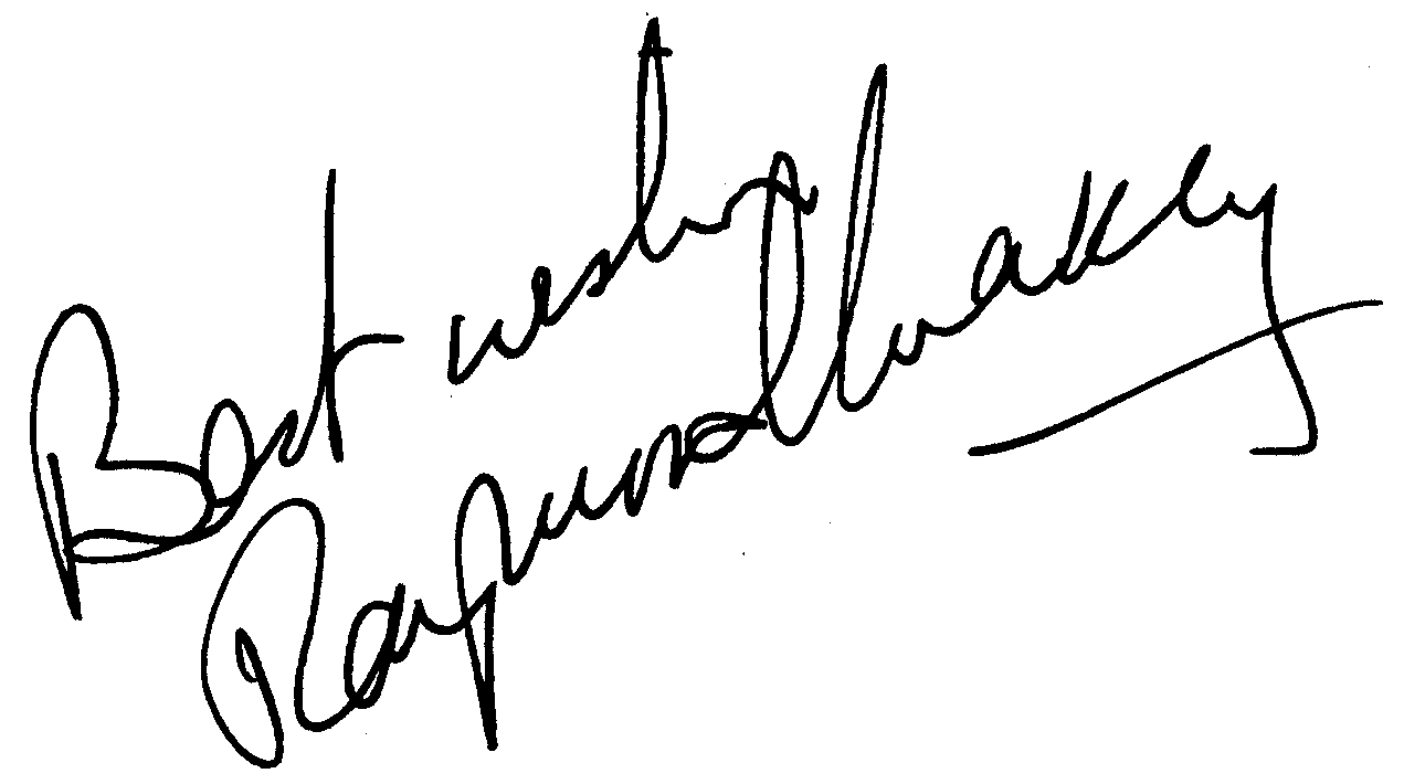 Raymond Massey autograph facsimile