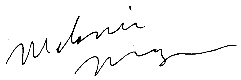 Melanie Mayron autograph facsimile