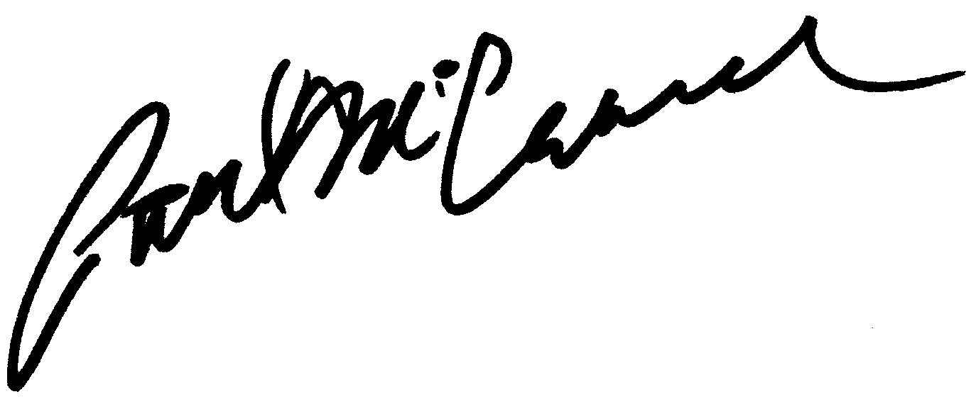 Paul McCrane autograph facsimile