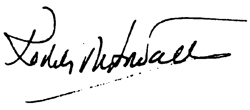 Roddy McDowall autograph facsimile