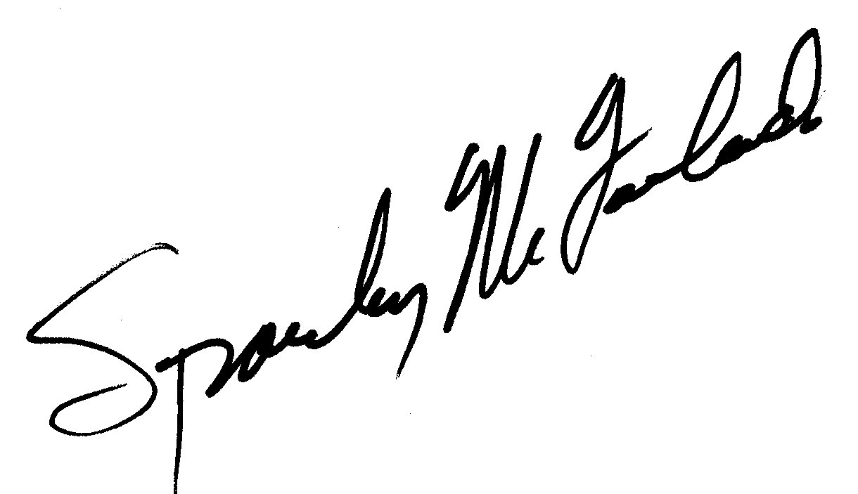 Spanky McFarland autograph facsimile