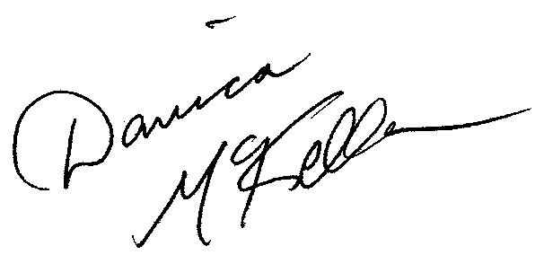 Danica McKellar autograph facsimile