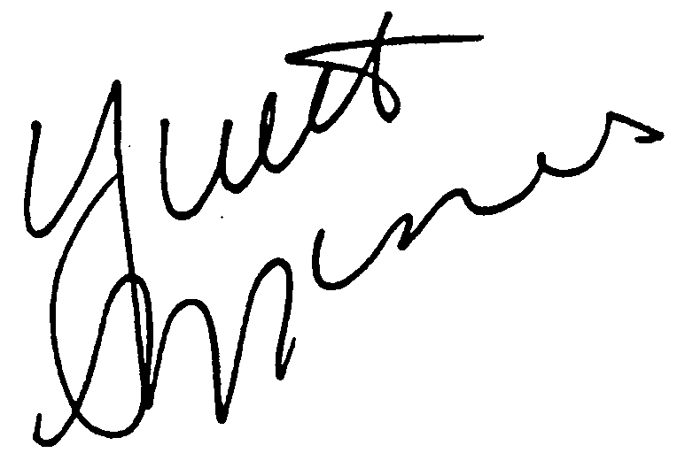 Yvette Mimieux autograph facsimile