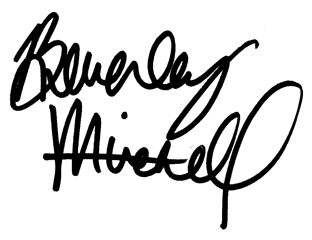 Beverley Mitchell autograph facsimile