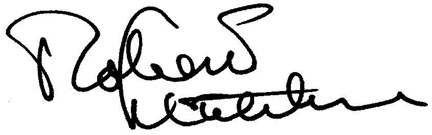 Robert Mitchum autograph facsimile