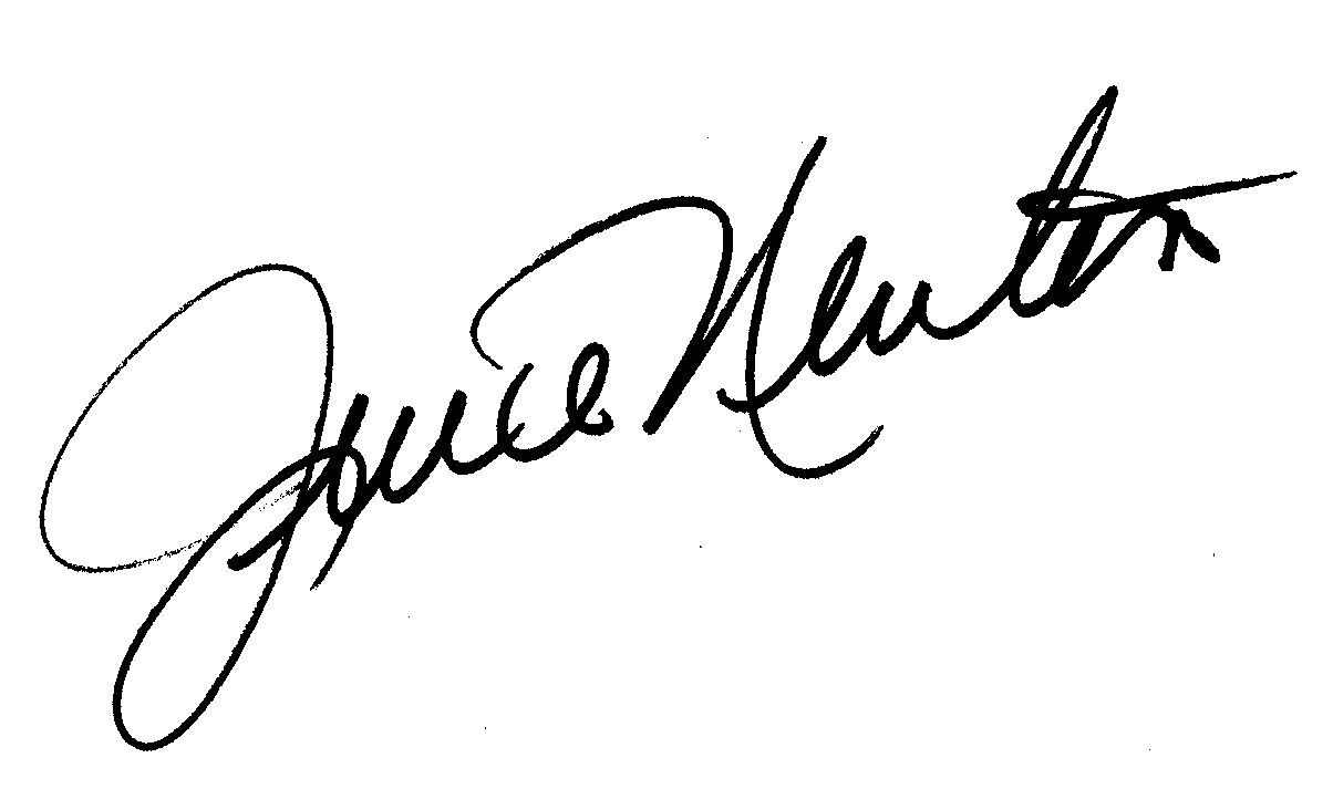 Juice Newton autograph facsimile