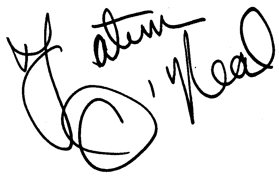 Tatum O'Neal autograph facsimile