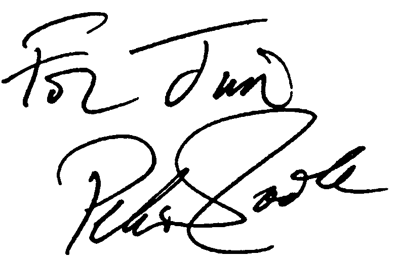 Peter O'Toole autograph facsimile