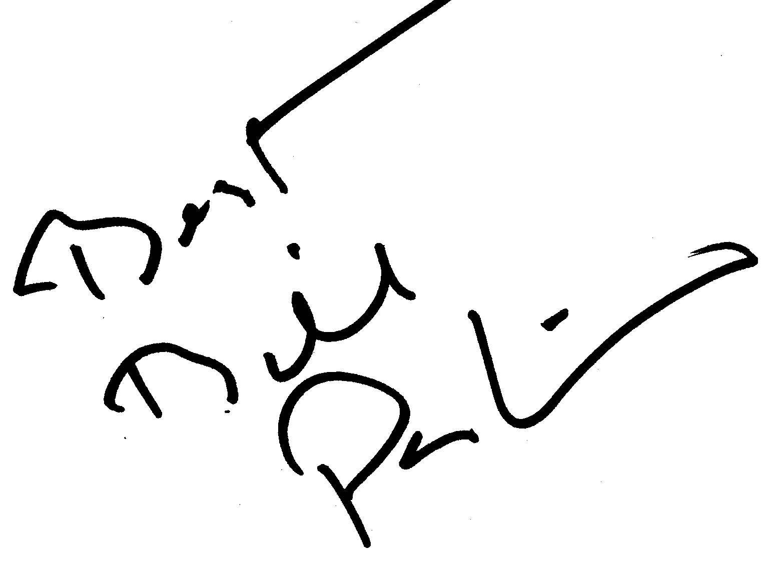 Bill Paxton autograph facsimile