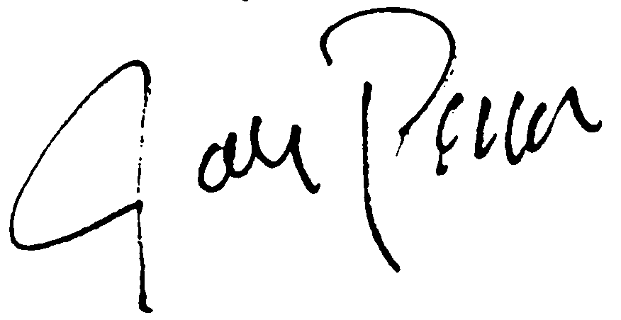 John Payne autograph facsimile