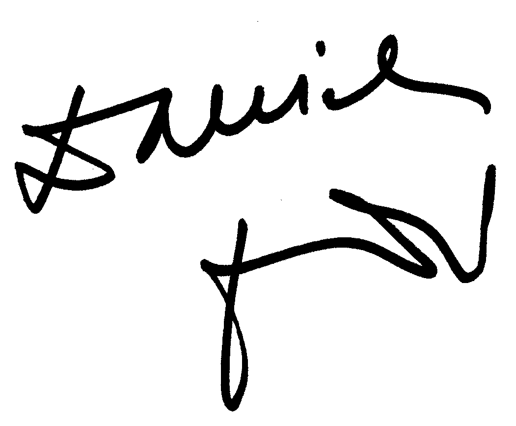 Daniela Pestova autograph facsimile