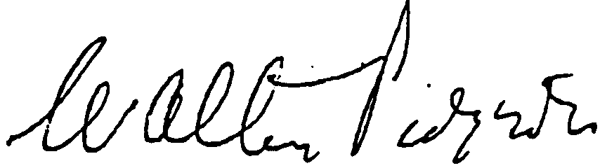 Walter Pidgeon autograph facsimile