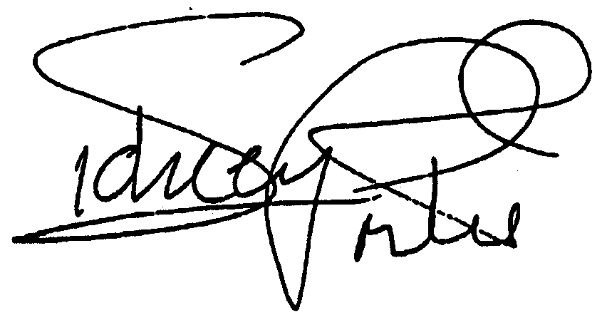 Sidney Poitier autograph facsimile