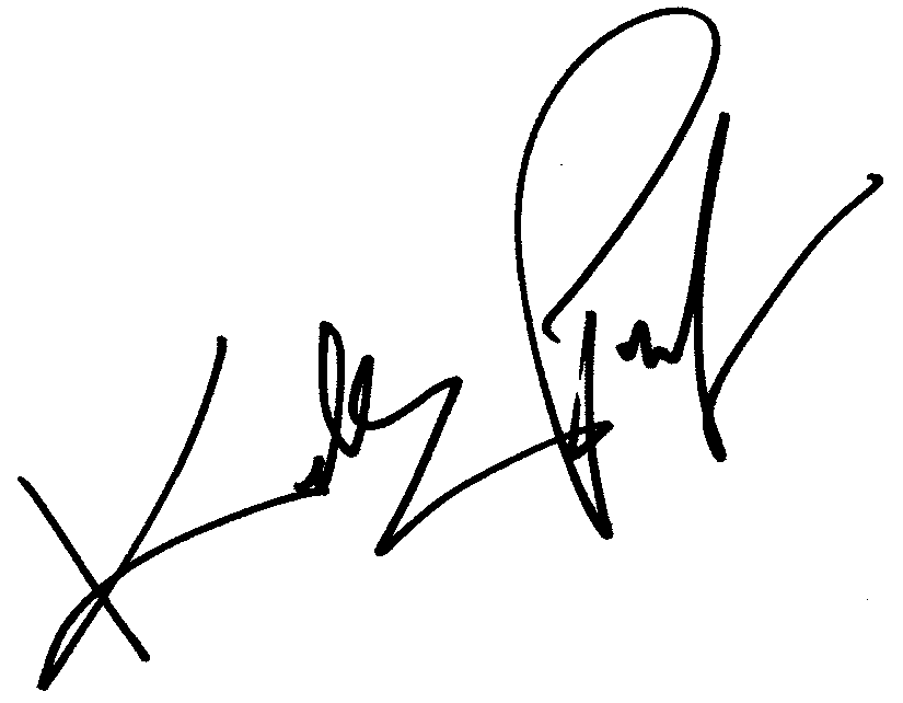 Kelly Preston autograph facsimile