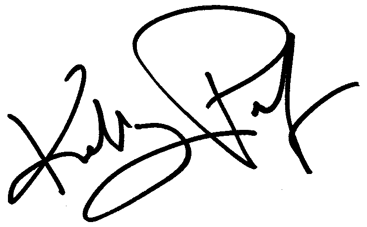 Kelly Preston autograph facsimile