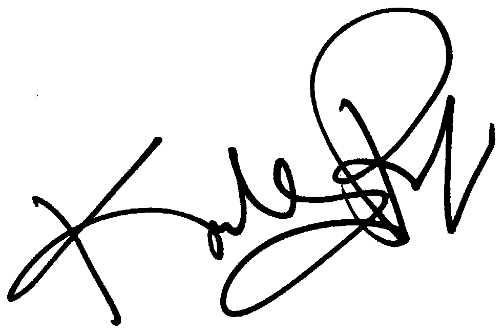 Kelly Preston autograph facsimile