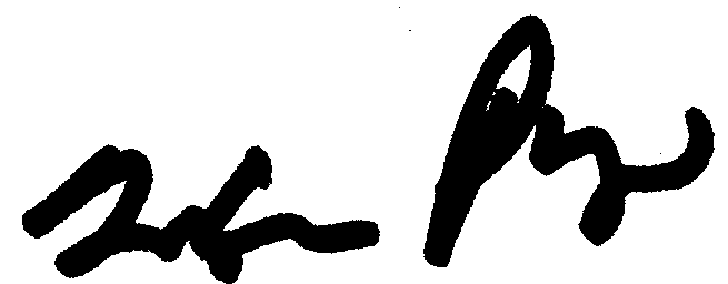 Mario Puzo autograph facsimile