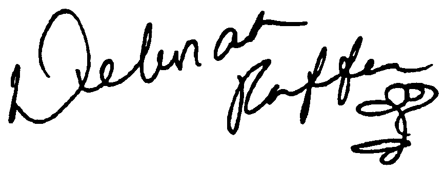 Deborah Raffin autograph facsimile