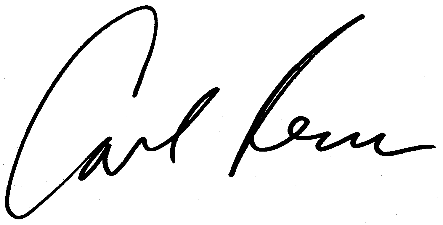 Carl Reiner autograph facsimile