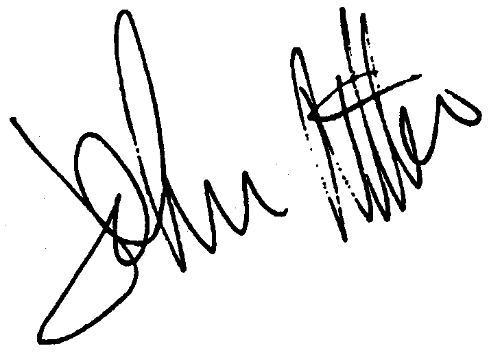 John Ritter autograph facsimile