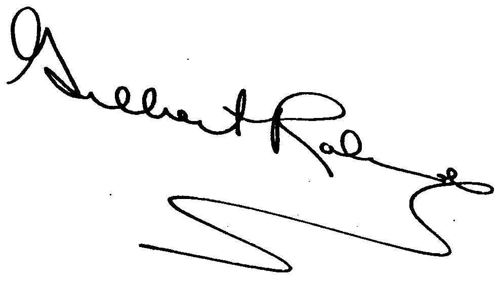 Gilbert Roland autograph facsimile
