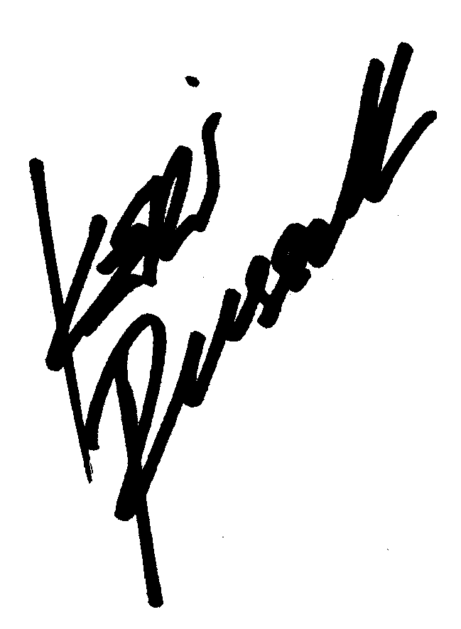 Keri Russell autograph facsimile