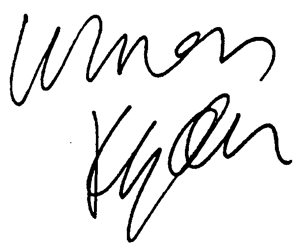 Wynona Ryder autograph facsimile