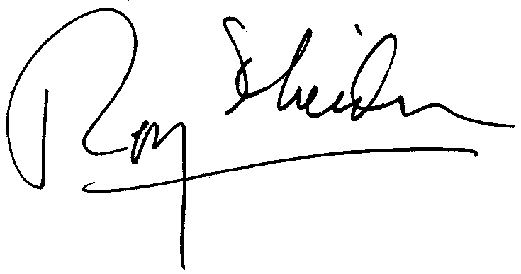 Roy Scheider autograph facsimile