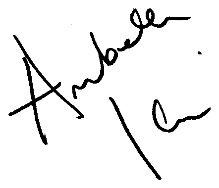 Annabella Sciorra autograph facsimile