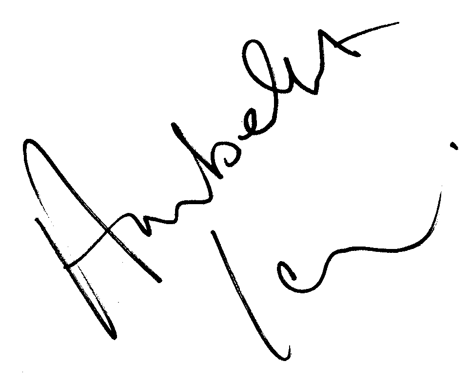 Annabella Sciorra autograph facsimile