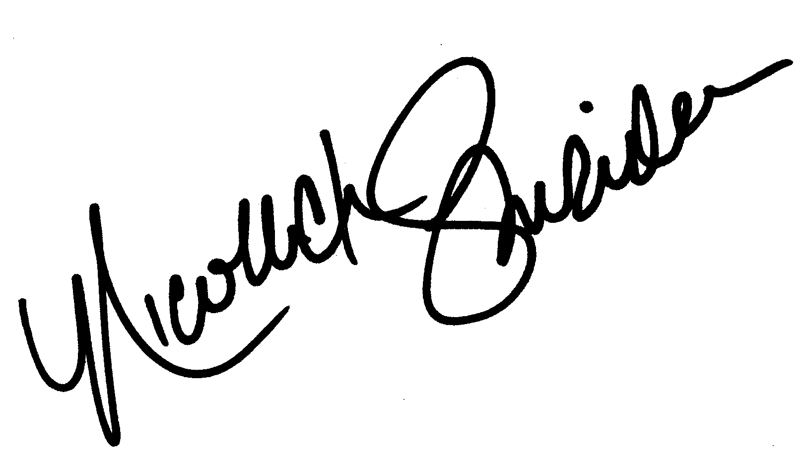Nicolette Sheridan autograph facsimile