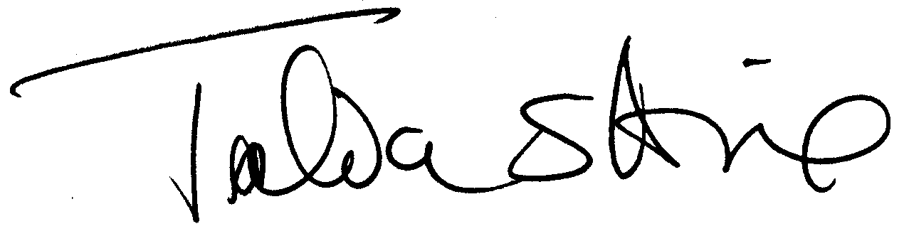 Talia Shire autograph facsimile