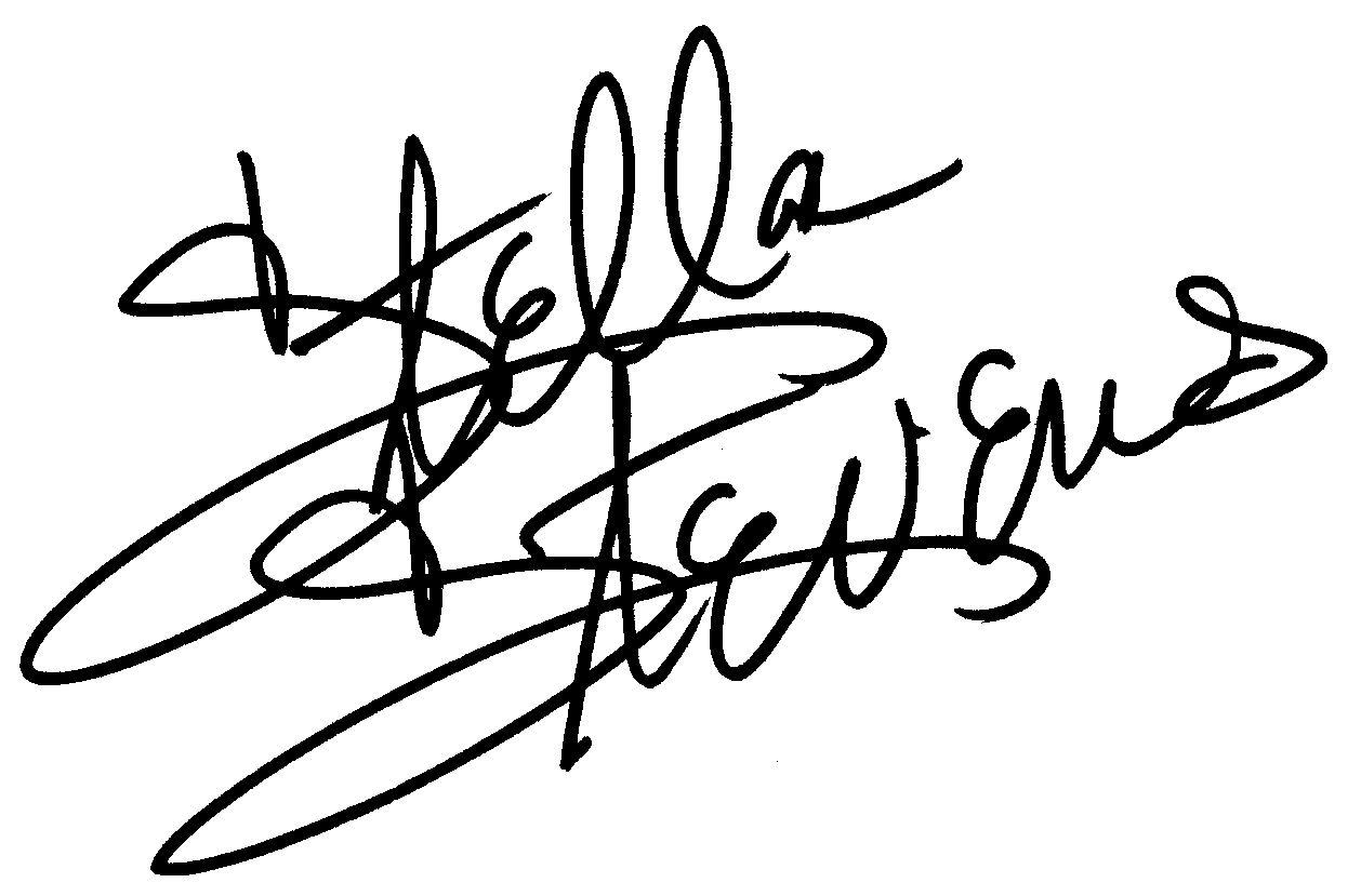 Stella Stevens autograph facsimile