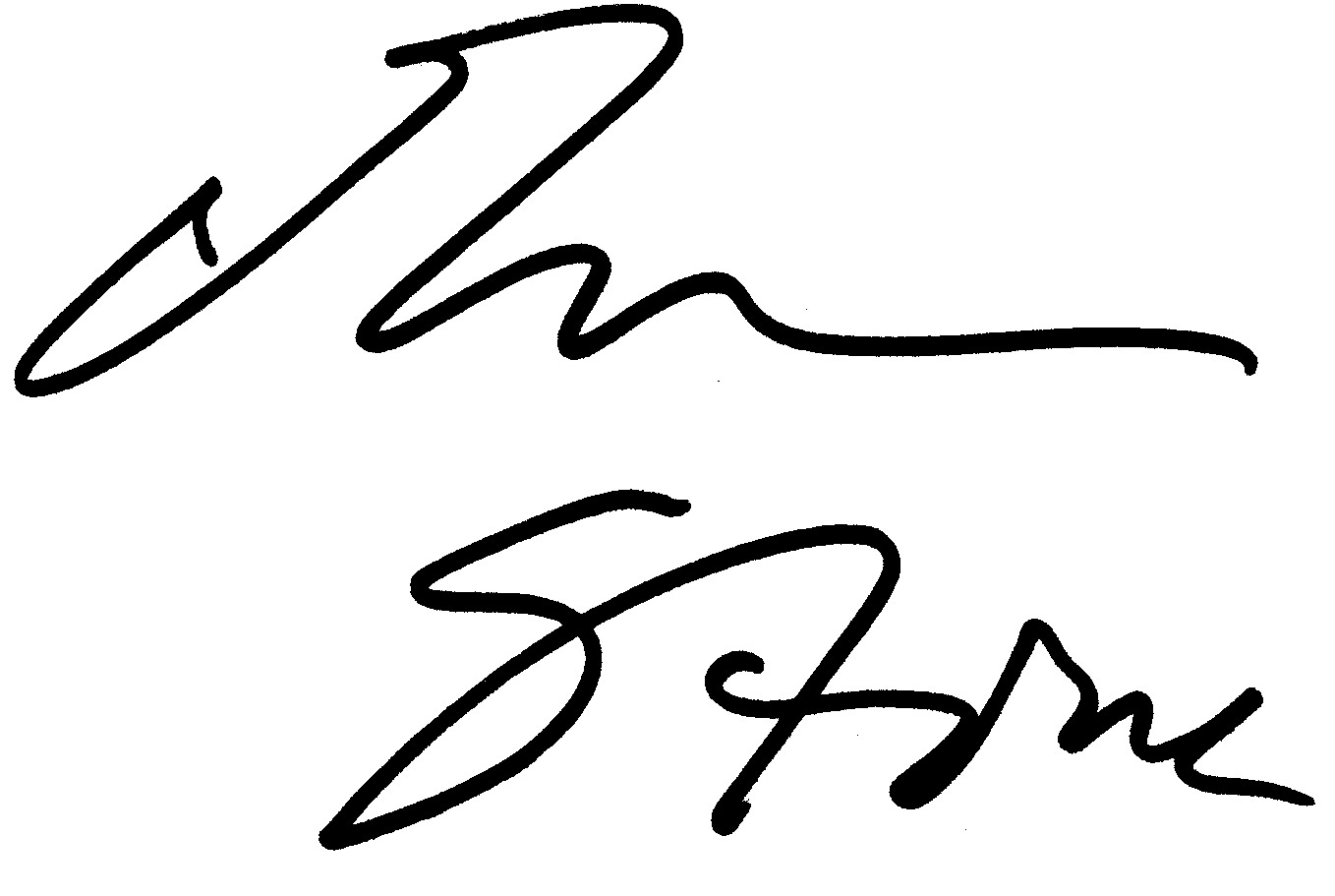 Oliver Stone autograph facsimile