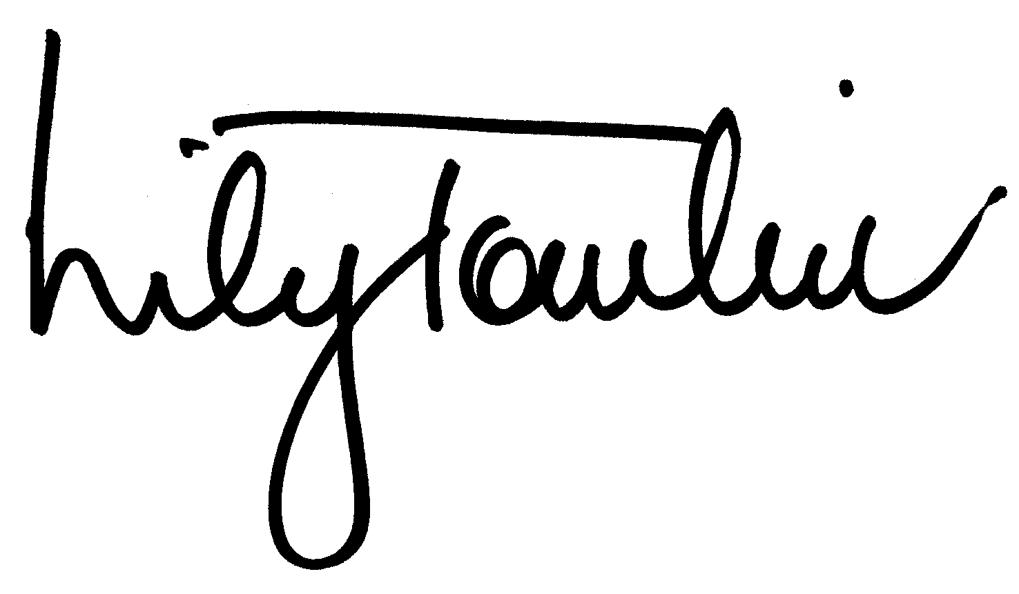 Lily Tomlin autograph facsimile