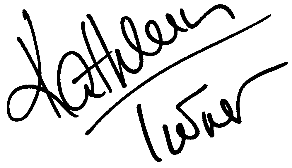 Kathleen Turner autograph facsimile