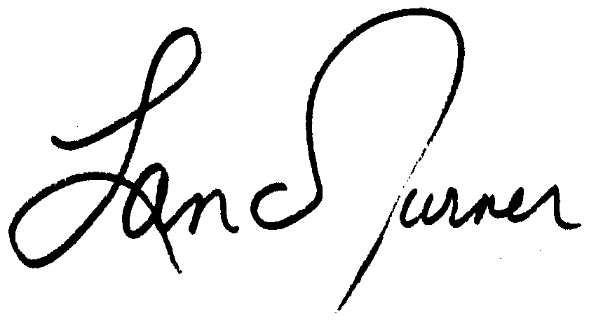 Lana Turner autograph facsimile