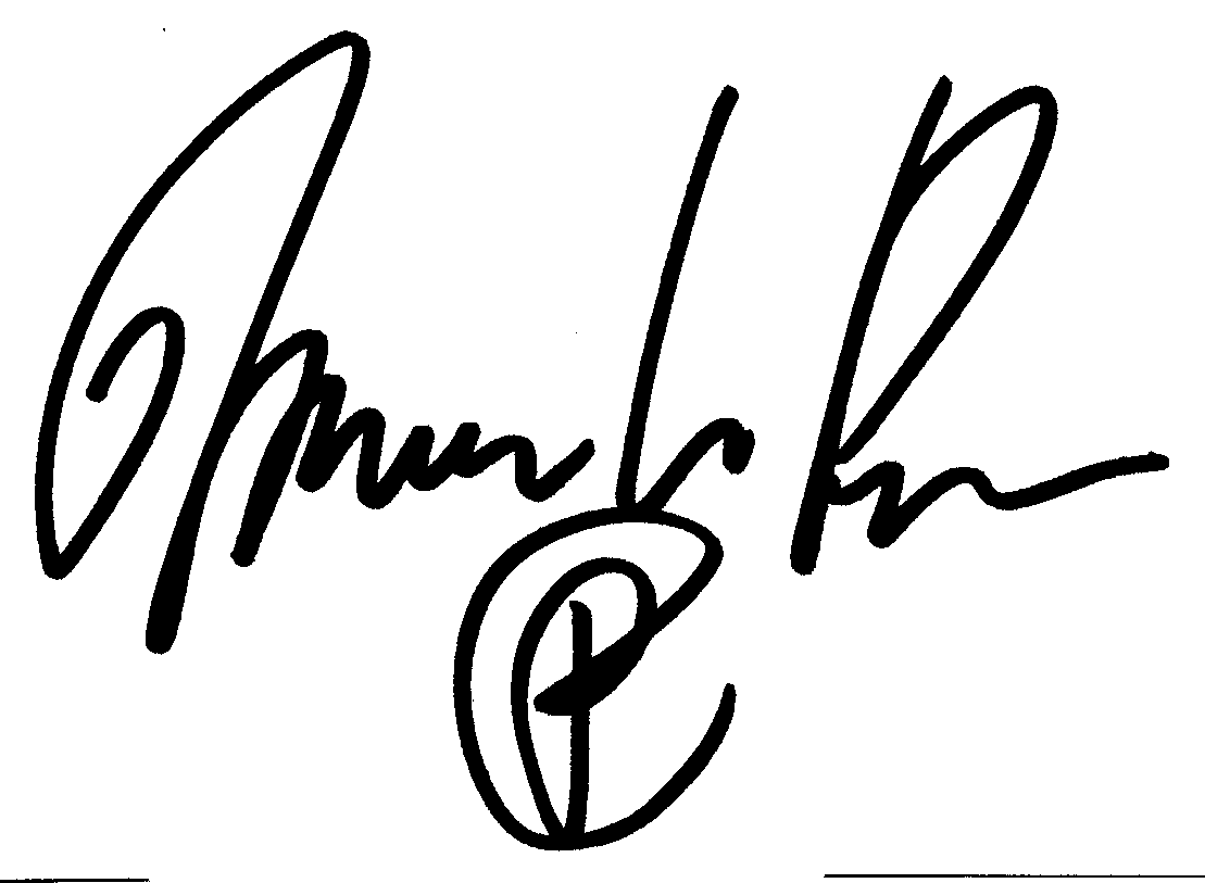 Mario Van Peebles autograph facsimile