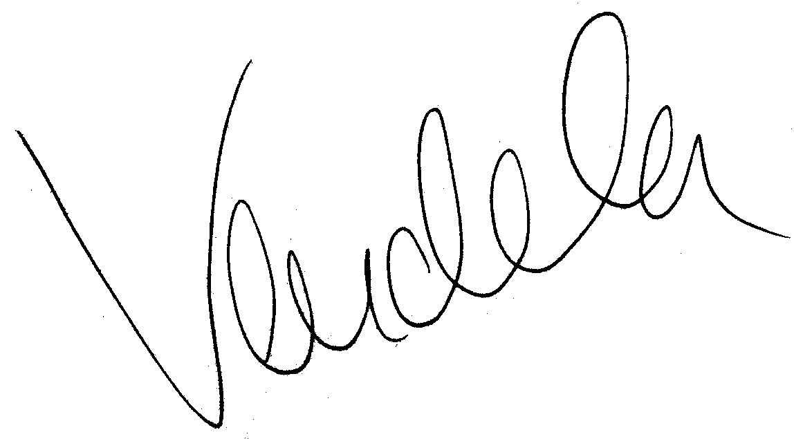 Vendela  autograph facsimile