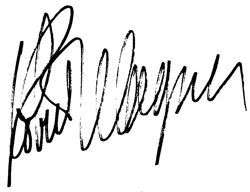 Robert Wagner autograph facsimile