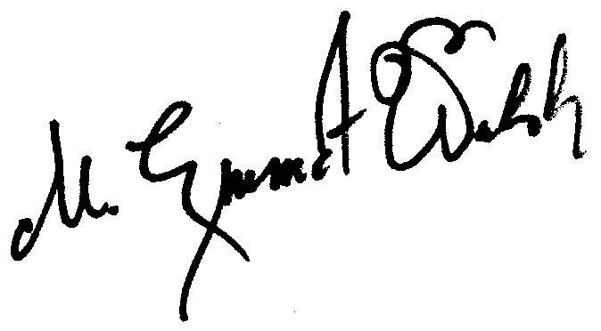 M. Emmet Walsh autograph facsimile