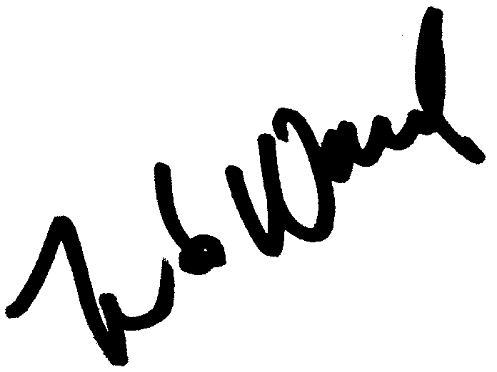 Fred Ward autograph facsimile