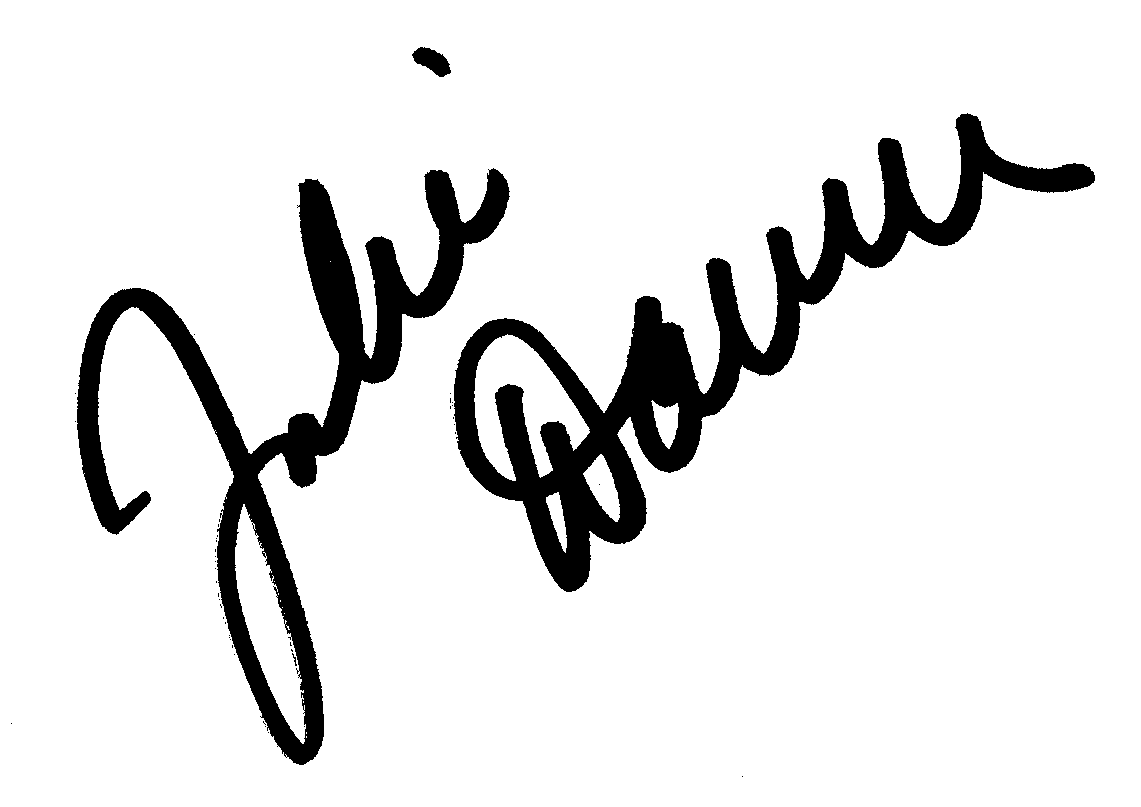 Julie Warner autograph facsimile