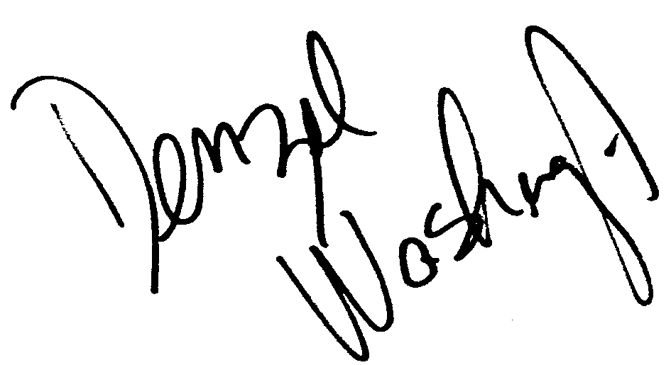 Denzel Washington autograph facsimile